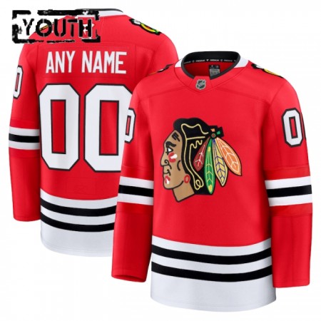 Dresovi Chicago Blackhawks 2024-25 Fanatics Premium Custom Domaći Crvena - Dječji Dresovi Chicago Blackhawks 2024-25 Fanatics Premium Custom Domaći Crvena - Dječji